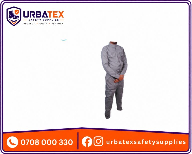Plain Grey Tetrex Polyester Overalls (Kenya)