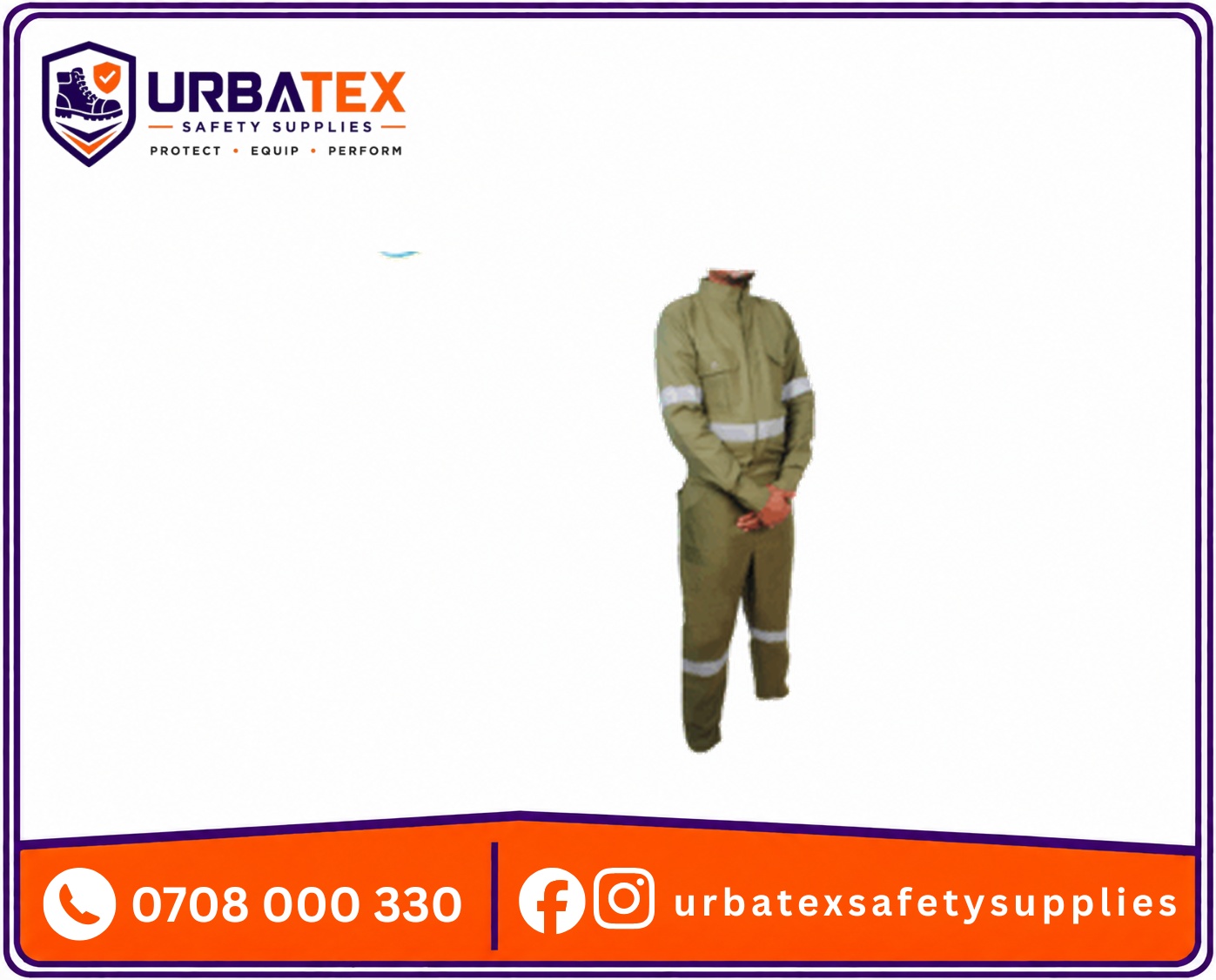 plain jungle green tetrex polyester overalls kenya urbatex safety supplies kenya