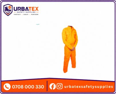 Plain Orange Tetrex Polyester Overalls (Kenya)