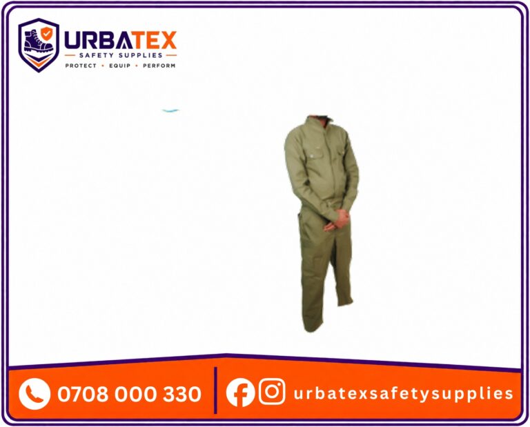 Plain Red Tetrex Polyester Overalls (Kenya)