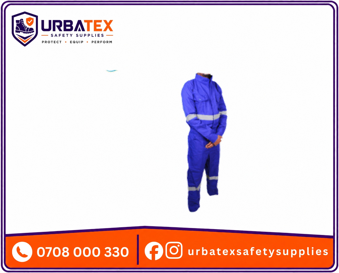 plain royal blue tetrex polyester overalls kenya urbatex safety supplies kenya