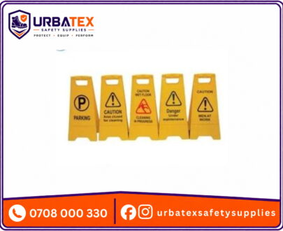 Polycarbonate Yellow Caution Board – Durable Foldable Safety Signage in Nairobi, Kenya