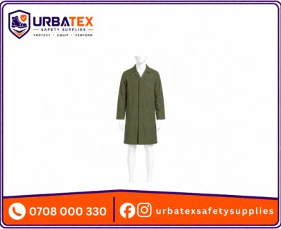 professional jungle green 265 gsm tetrex work dustcoat urbatex safety supplies kenya