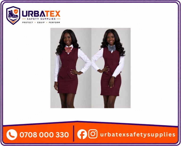 Reception Waistcoat Kenya for Smart Hotel, Front Desk and Guest Service Uniforms