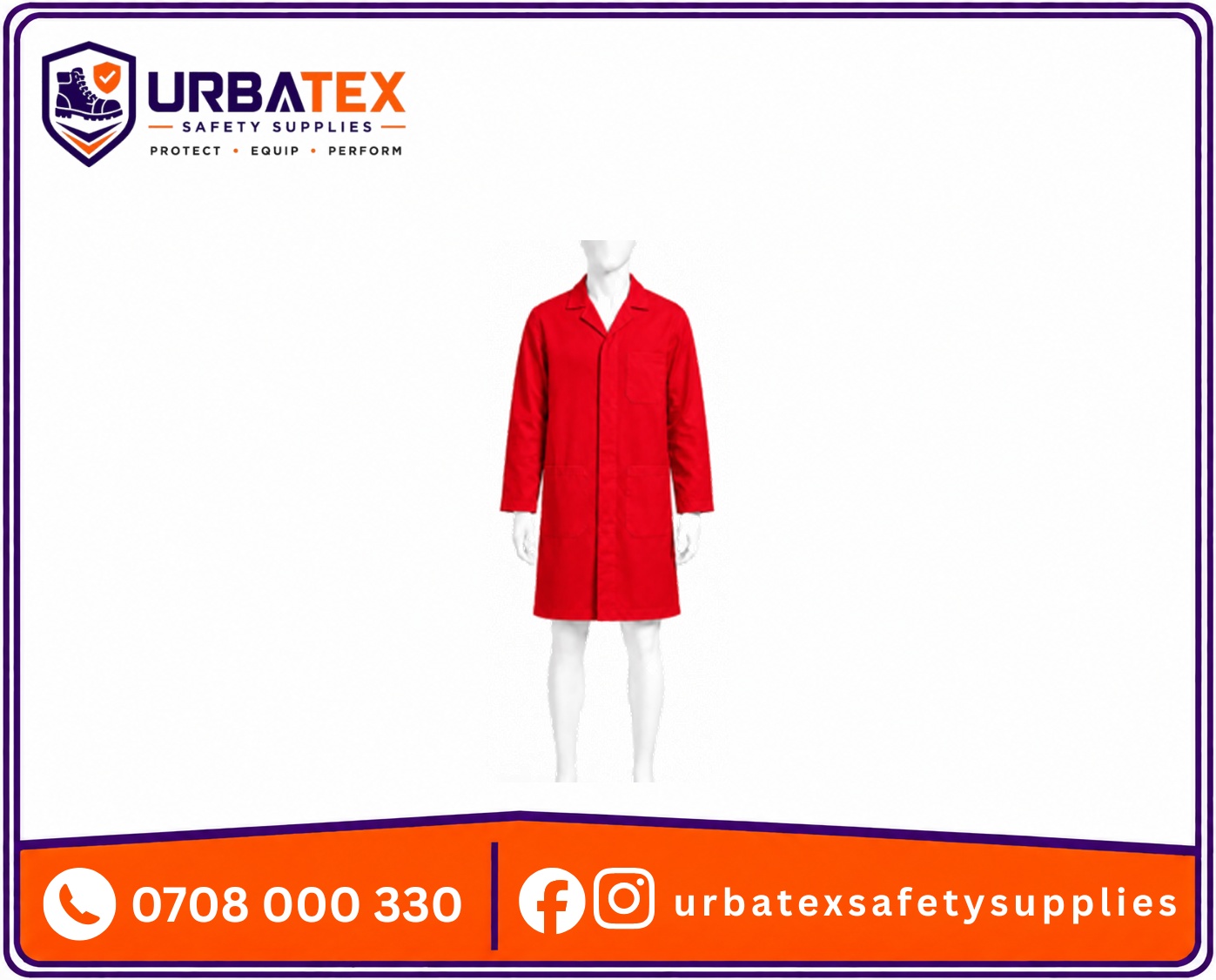 red dust coat bold and protective workwear urbatex safety supplies kenya