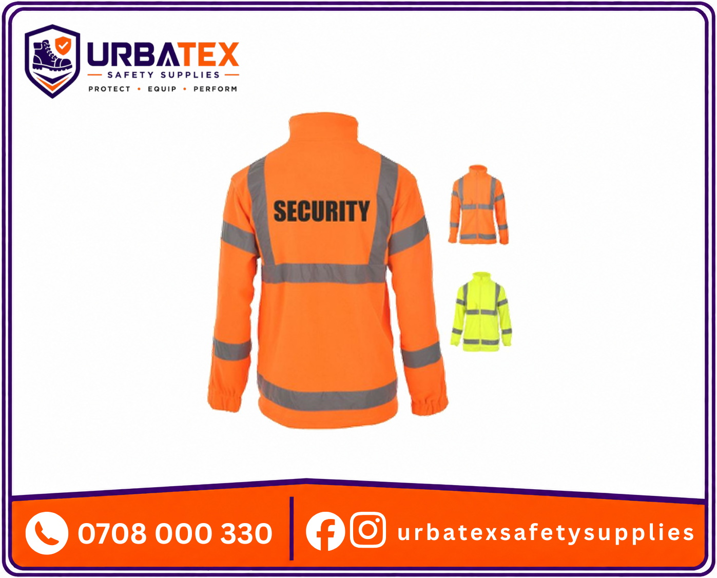 reflective safety fleece jacket kenya