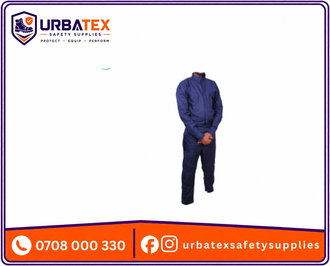 reflective tetrex polyester work overalls high visibility and durable safety suit urbatex safety supplies kenya