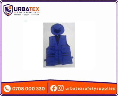 Royal Blue Twill Mission Jacket with Hat – Corporate Field Jacket (Nairobi & Kenya)