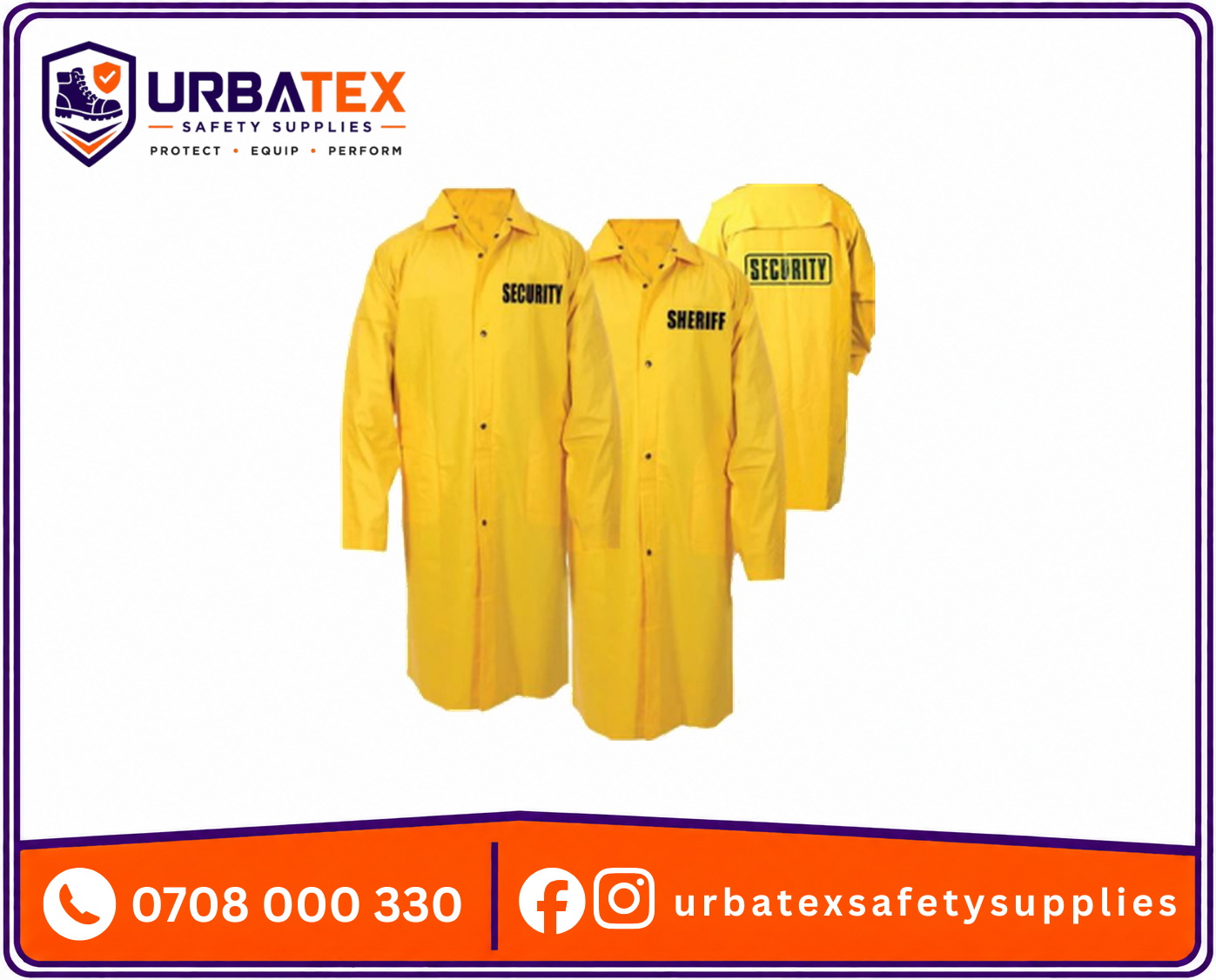 security guard raincoats kenya