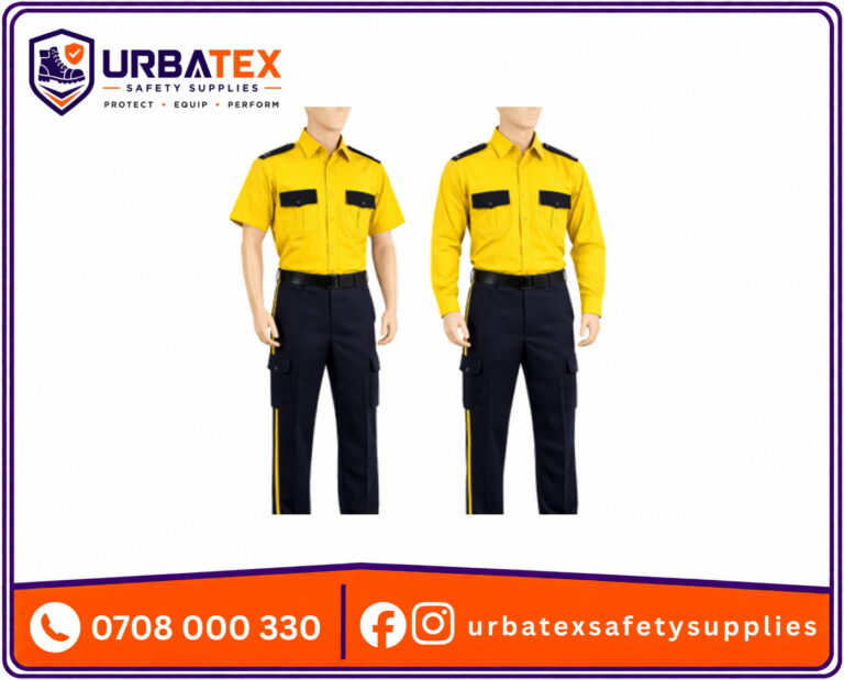 Security Guard Uniform in Kenya – Twill Shirt and Trouser Set