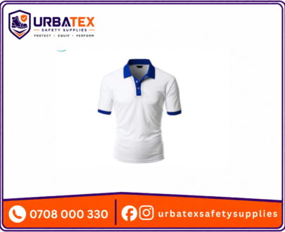 Two-Tone Polo Collar T-Shirts for Corporate Branding & Hospitality Uniforms in Nairobi