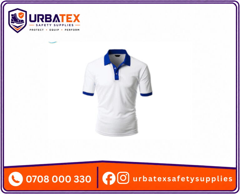 Two-Tone Polo Collar T-Shirts for Corporate Branding & Hospitality Uniforms in Nairobi