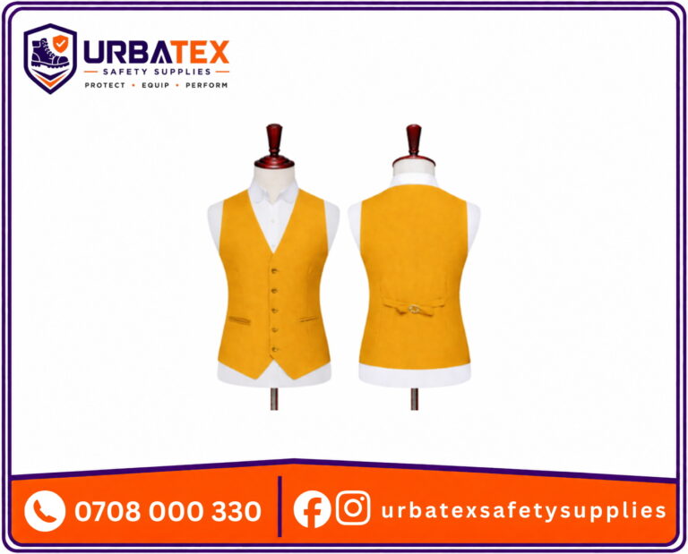 Waiter and Waitress Waistcoats Kenya for Smart Hotel, Restaurant and Front-of-House Service Uniforms