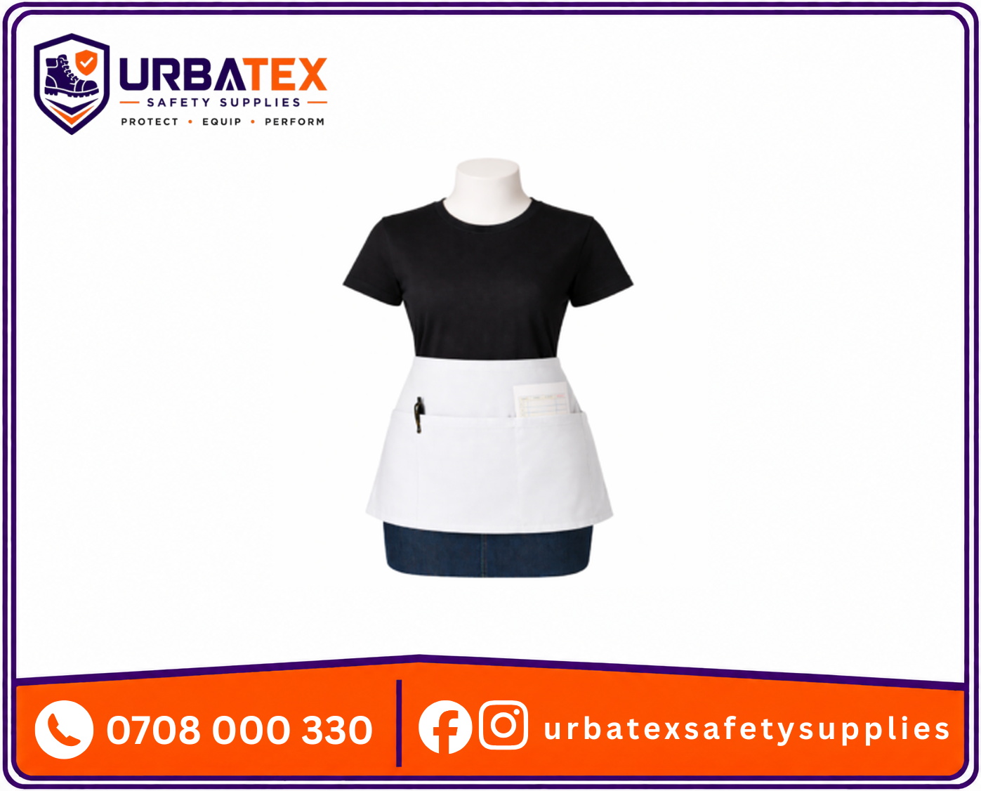 waiter apron with pockets kenya for restaurant caf and hotel service teams kenya