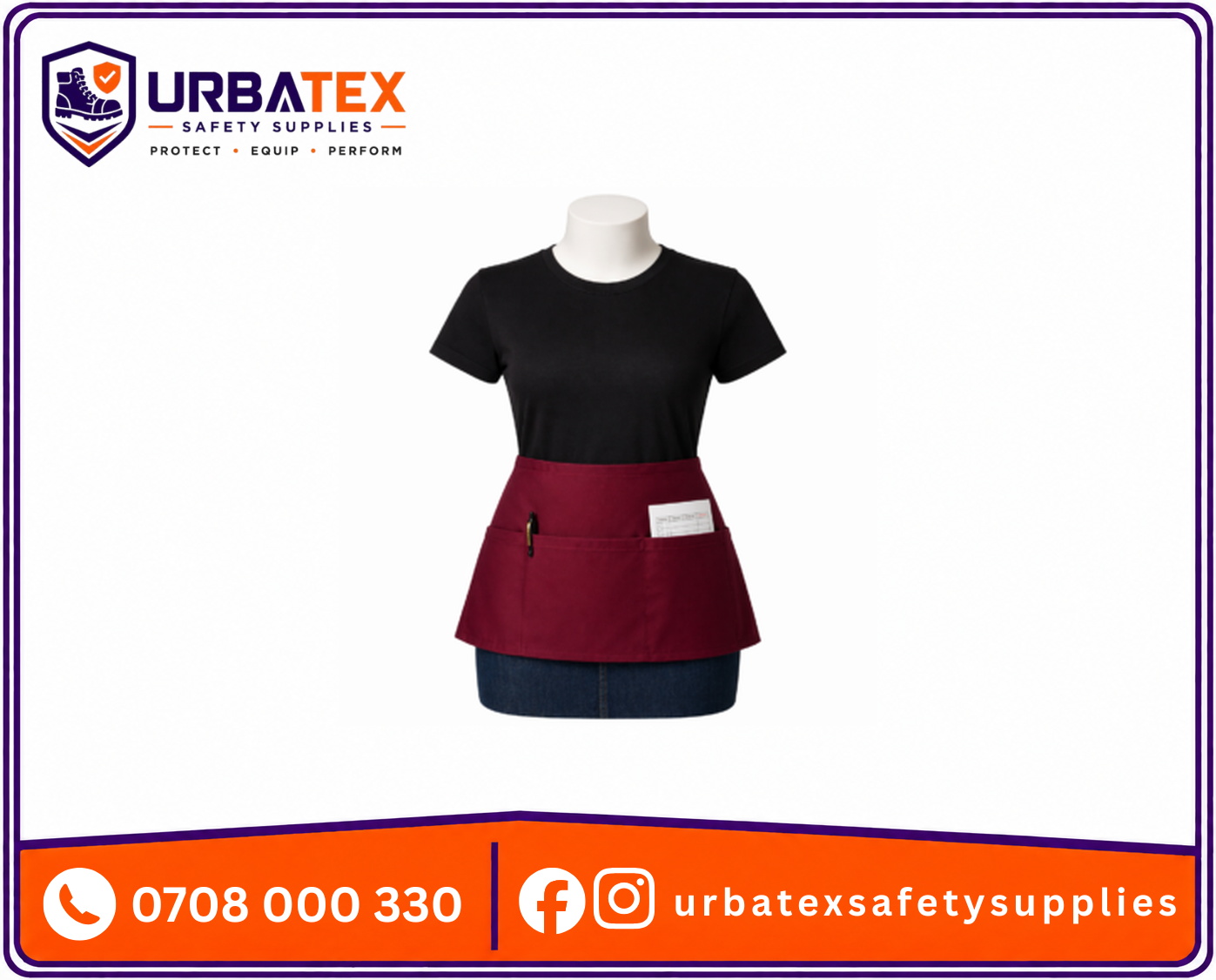 waiter half apron kenya for restaurant caf and hotel service teams kenya