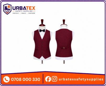 Waiter Waistcoat Kenya for Smart Hotel, Restaurant and Front-of-House Service Uniforms