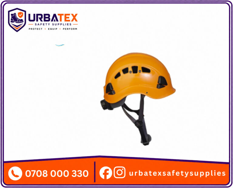 Yellow Work at Height Helmet – CE EN397 & ANSI Certified with Built-in LED Light