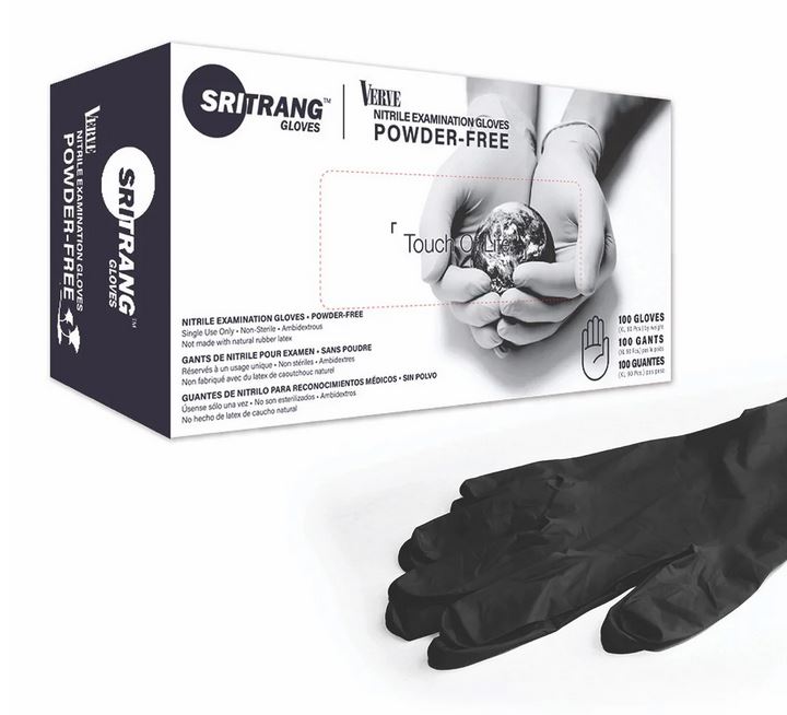 100PC Disposable Black Nitrile Gloves – Durable Kitchen, Mechanic, Cleaning & Hair Coloring Gloves in Nairobi, Kenya