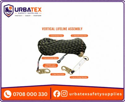 30 Meter Vertical Lifeline Safety Rope – Heavy-Duty Fall Protection Rope for Roofing and Work at Height