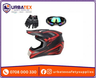 Adult Dirt Bike Helmet Nairobi – Full Face Motocross Helmet Set with Goggles, Gloves & Mask