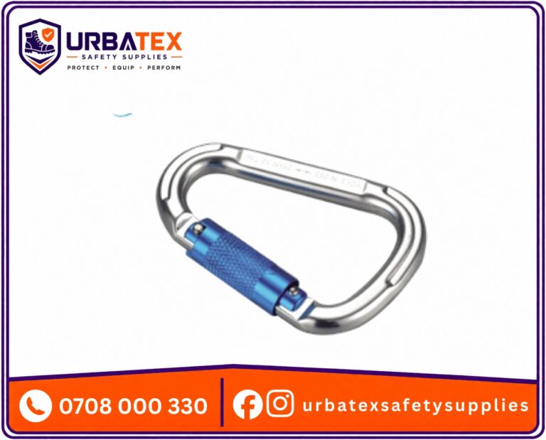 D Shaped Aluminum Locking Carabiner – Premium Fall Protection for Nairobi, Kenya