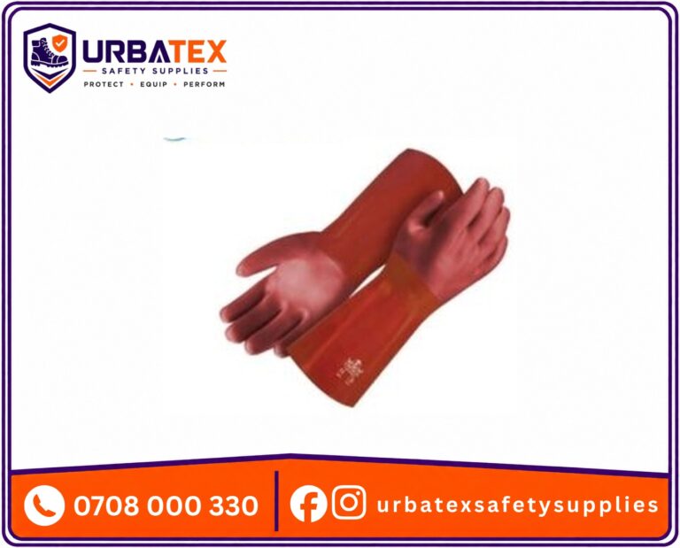 Flock-Lined PVC Gloves Kenya – Comfort Gauntlets (4111X)
