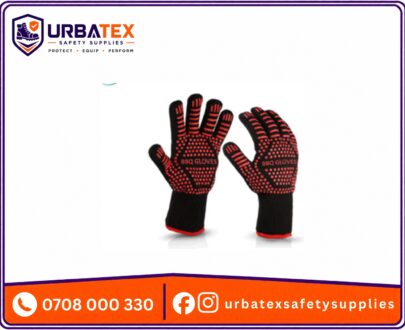 Heat Resistant Oven Gloves with DuPont Nomex & Silicone Coating — EN407 Certified for Extreme Heat Protection in Kenya.