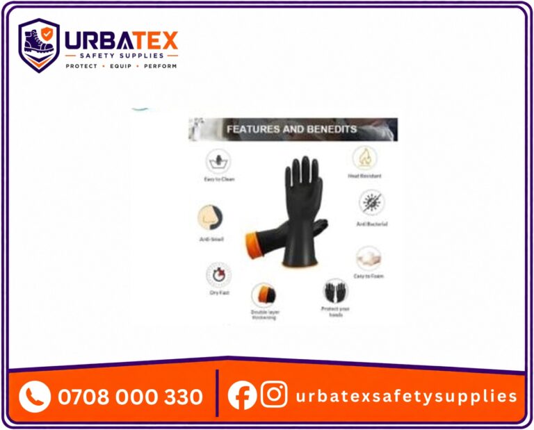 Heavy Duty Latex Gloves Chemical Resistant Latex Gloves, Resist to Strong Acid, Alkali and Oil