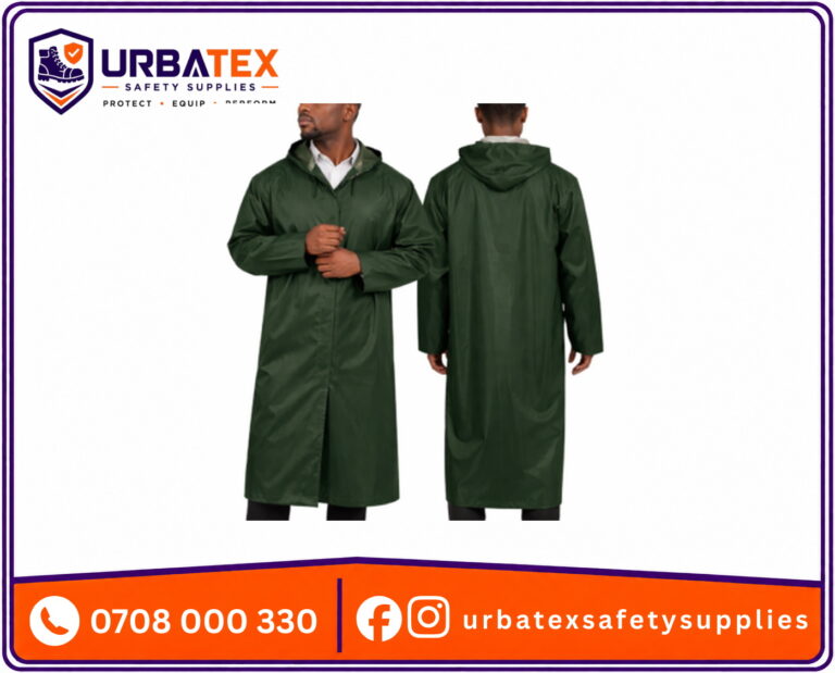 Jungle Green Raincoats with Lining – Lightweight, Durable PVC Rainwear for Adults in Nairobi, Kenya