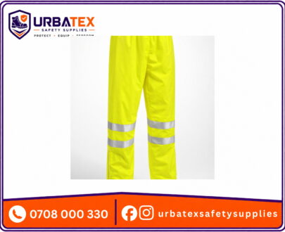 Lime Green Reflective Waterproof Rider Trousers – 190T Nylon Rain Pants for Kenya