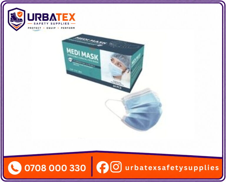 Medi-Mask Blue Disposable Surgical Face Mask in Nairobi, Kenya (Single Pack / 50 Pack)