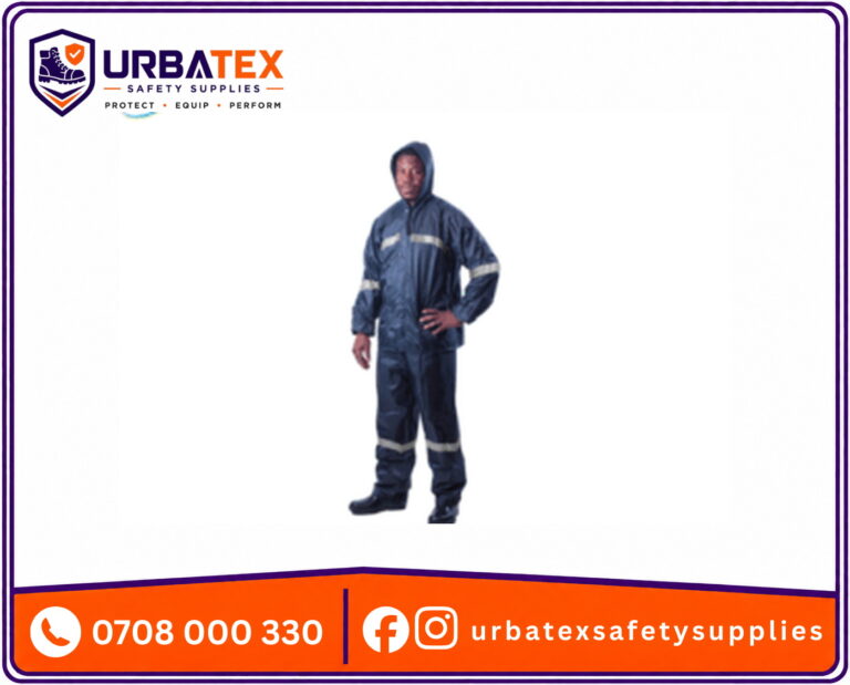 Navy Blue Reflective PVC Rain Suit (Jacket & Pants) – Hi-Viz, 180 g/m², Ventilated, Day/Night Visibility