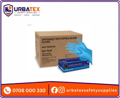 Powder-free nitrile vinyl examination gloves