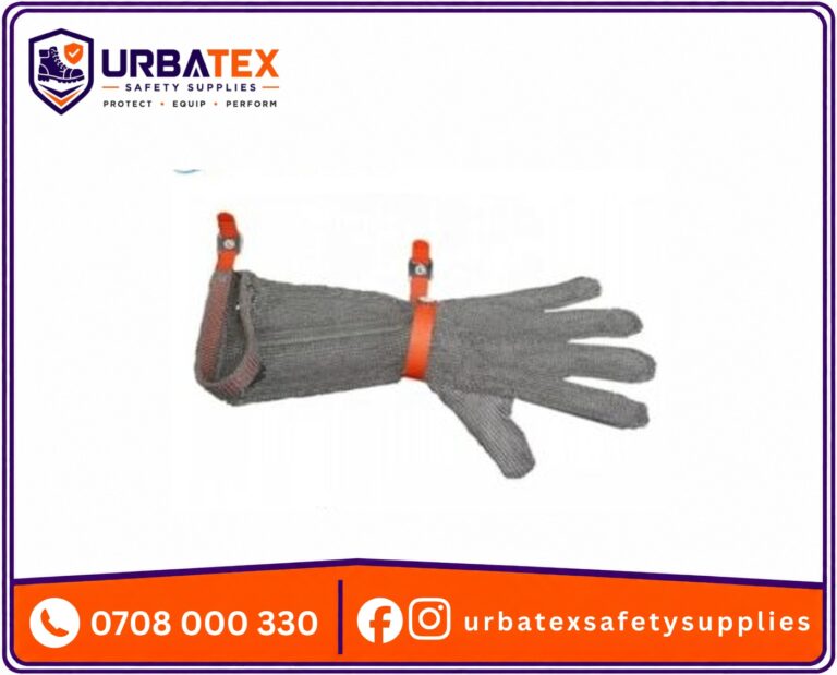 Premium 20cm Stainless Steel Chainmail Cut Resistant Gloves – Safety Work Gloves for Nairobi & Kenya