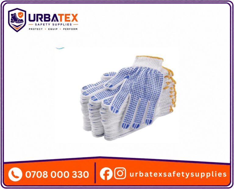 Premium Non-Skid PVC Dotted Cotton Knitted Gloves – Nairobi’s Best Grip & Comfort