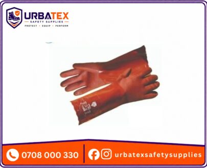 PVC Double Dip Chemical Resistant Gloves (40 cm) — Type A, EN 374 | Kenya