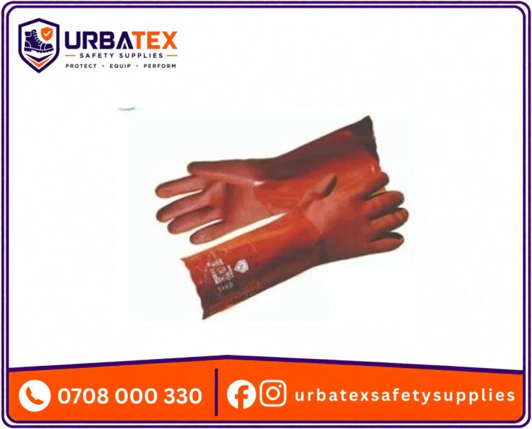 PVC Double Dip Chemical Resistant Gloves (40 cm) — Type A, EN 374 | Kenya