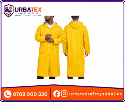PVC Fiber Heavy Duty Yellow Raincoat – Waterproof Safety Rainwear for Nairobi & Kenya