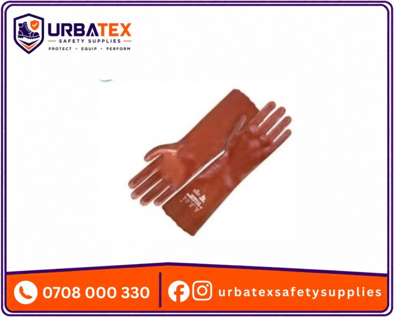 PVC Red Rubber Gloves – Best Price in Kenya (4111X, L–XL)