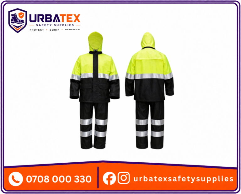 Reflective Rain Suit Kenya – 190T Nylon Waterproof Coat and Trouser Set