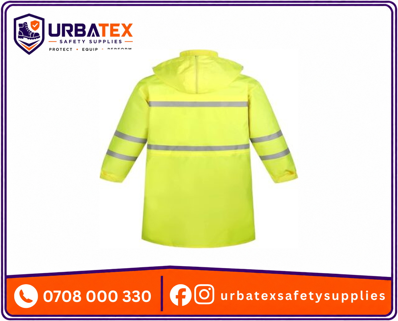 reflective raincoats in nairobi waterproof polyester jackets for safety visibility kenya