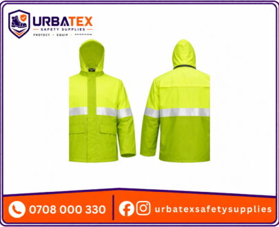 Reflective Rider Raincoat Kenya – 190T Nylon Waterproof Hooded Coat