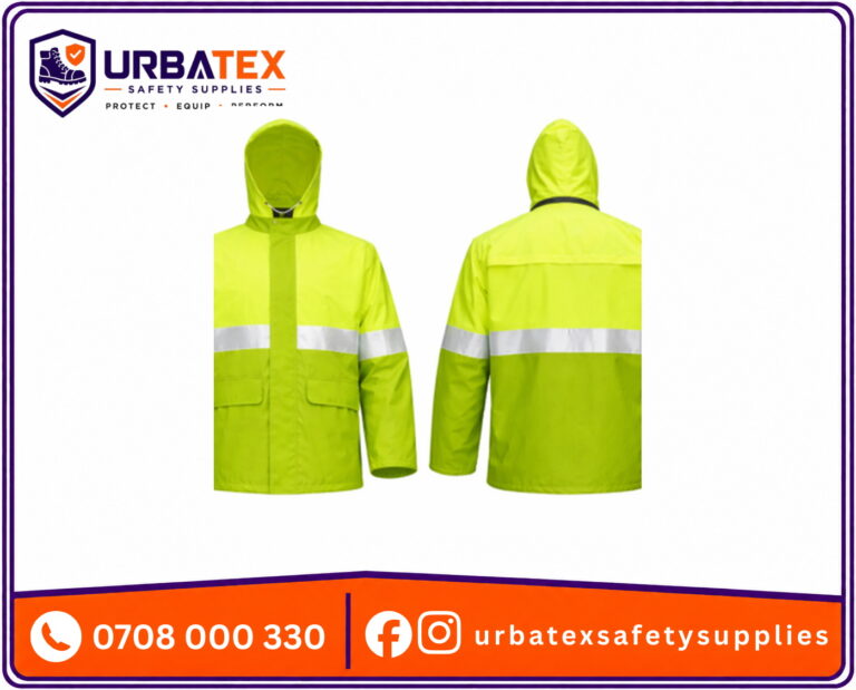 Reflective Rider Raincoat Kenya – 190T Nylon Waterproof Hooded Coat