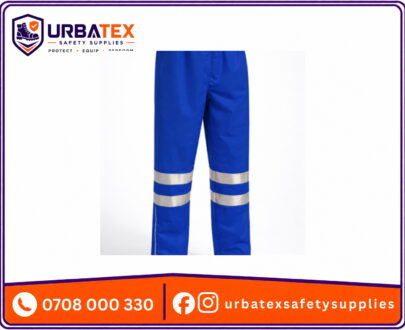 Royal Blue Reflective Waterproof Rider Trousers – 190T Nylon Rain Pants for Kenya