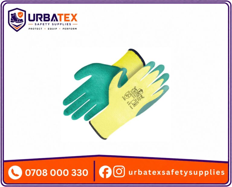 Shock Absorbing Safety Gloves Kenya (YL-M205) – Rubber Foam Grip + HPPE Cut Protection + TPR Impact