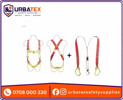 Vaultex Full Body Harness with Twin Webbing Lanyard and Shock Absorber – EN361 Certified Fall Protection in Nairobi, Kenya